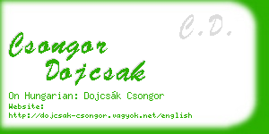 csongor dojcsak business card